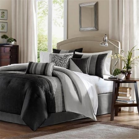 Madison Park Amherst Comforter Set, Black - Queen MP10-225